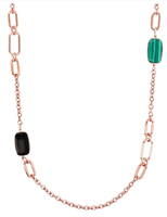 Necklace Bronzallure Woman Alba in Metal Alloy Pietre dure WSBZ02092BO+GM - WSBZ02092BO+GM